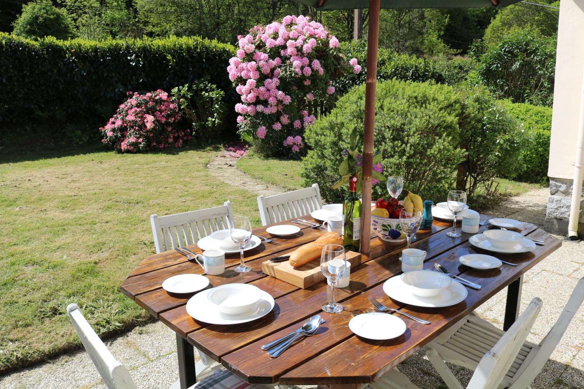 Treffrin Fontaine Blanche River View, Large Patio & Garden In Central Brittany With Starlink Wifi מראה חיצוני תמונה